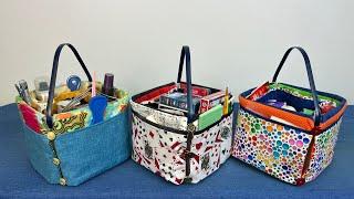 Complete Tutorial for our Handy Carry All Bucket! Made from fabric and a gallon ice cream bucket!