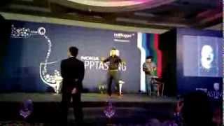 Simran Singh shows some fabulous dance steps at Nokia AppTasting, Mumbai.