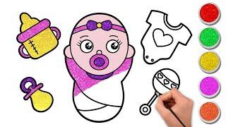 ️How To Draw Easy  Baby Closet | Step by Step Drawing & Coloring for Kids | Chiki Doodle