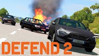 Police Motorcade Defense 2 | BeamNG.drive