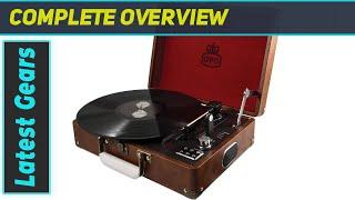 Immersive Vinyl Experience: GPO Attache Protelx Brown Briefcase Turntable Review