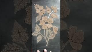 Sand Art On Paper||  Drawing with sand and glue #sand art# shorts # sand drawing art️️