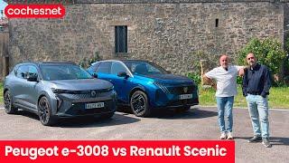 Comparativa: Peugeot E-3008 - Renault Scenic E-Tech eléctricos / Review en español | coches.net
