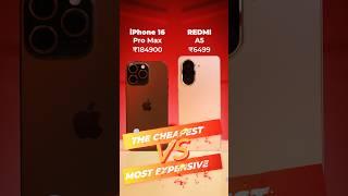 Cheapest vs Expensive - ₹ 6,000 vs ₹1,60,000 Smartphone : Shocking Results #shorts
