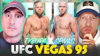 UFC Vegas 95: Tybura vs. Spivac 2 FULL CARD Predictions, Bets & DraftKings