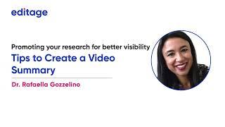 Create a POWERFUL Video Abstract for Your Research Paper