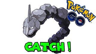 Catching ONIX ! (POKEMON GO RARE CATCH)