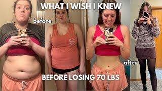 5 Things I Wish I Knew Before Losing 70 lbs | Realistic Weight Loss Journey Tips