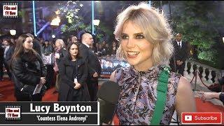 Lucy Boynton Murder On The Orient Express world premiere red carpet interview