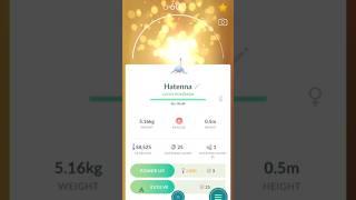 (Evolving Probably The First Ever Lucky Hatenna Into Hattrem Into The Dex In Pokemon Go) #pokemongo