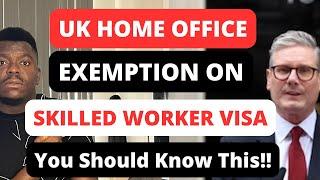 YOU SHOULD KNOW THIS IF YOU NEED UK SKILLED WORKER VISA IN 2025 | Salary Threshold Exemptions!!