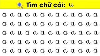 Trò Chơi Tìm Chữ Cái Viết Thường U Ư| Giúp bé ghi nhớ chữ cái dễ dàng nhất |Nguyễn Thị Lan Anh