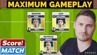 SCORE! MATCH TESTING MAX GOLDEN PLAYERS [ESTEVEZ,ASH,BROWN] GAMEPLAY INFINITY ARENA