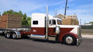 Heavy Lumber Hauling - (Straight Piped Cummins) - Peterbilt 379 - American Truck Simulator