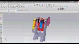 Siemens NX assembly animation Power press