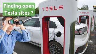 How to find unlocked Tesla Superchargers open to all EV drivers? (non-Tesla)