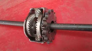 Mini differential from grinder gears