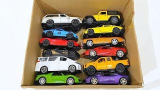 Box Full of Model Cars -Mazda Mx5, Koenigesgg Jesko, Lamborghini Scv12, Byd Yang Wang U8, Toyota Car