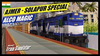 I AM BACK FROM VACATION - READY FOR ALCO MAGIC ? | 09627 AJMER - SOLAPUR SPECIAL | MSTS INDIA LIVE