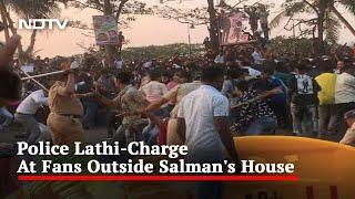 Video: Crowds Outside Salman Khan Home Lathi-Charged On Actor's Birthday | The News