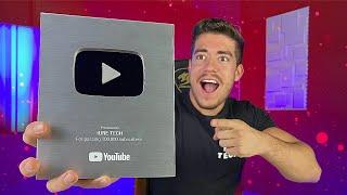 RECEBI A NOVA PLACA DO YOUTUBE E FIZ MEU ESPECIAL 100 MIL INSCRITOS!