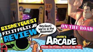 DisneyQuest Arcade Tour & Fix it Felix Jr. Gameplay review - Disney World Orlando, FL - Replay Zone