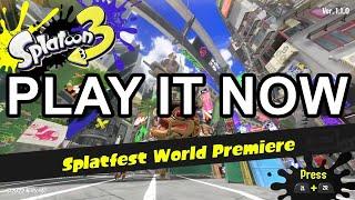 The Splatoon 3 Splatfest World Premiere Demo Is NOW AVAILABLE