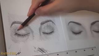 How to Draw Closed Eyes - Beginner Friendly