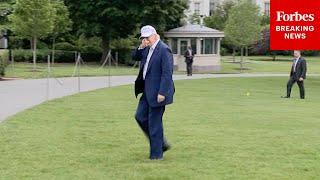 JUST IN: President Trump Returns To The White House