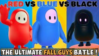 FALL GUYS Customs liveRED vs BLUE  vs BLACK COLOUR BATTLE #shortslive  #fallguys #fallguyslive