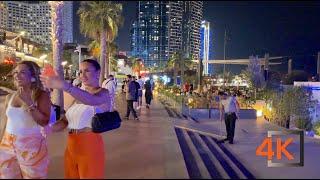 Dubai  JBR At Night Walking Tour | Jumeira Beach Residence At Night