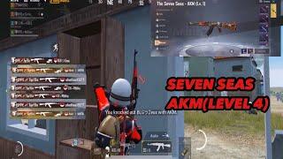 REVIEW AKM - SEVEN SEAS MAX LEVEL 4 | BEST SKIN FOR AKM | PUBG MOBILE