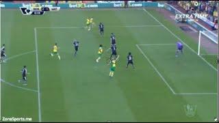 Dieumerci Mbokani Goal Norwich City vs Watford 2-1~~Premier League 201