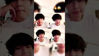 The way tae liks his lips #taetaearmy#vlive #Taehyungstatus#btsv#vaka#ytshorts@Sparkle_259