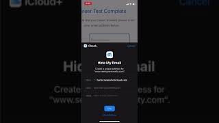 IOS 15's 'Hide my Email' Feature in Action.