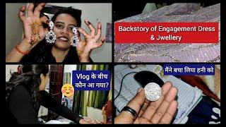 Engagement Dress & Jwellery Story | Geet's Treasure #engagement #ethnicwear #raebareli #vlog