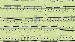 Wohlfahrt Op 45 Violin Etude no 11 tempo=45