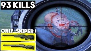 ONLY SNIPERS vs ZOMBIES & SQUADS | PUBG Mobile