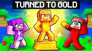 Nico TURNED TO GOLD in Minecraft!