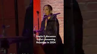 Sheila E discusses unfair streaming industry royalties from services like Spotify in 2024