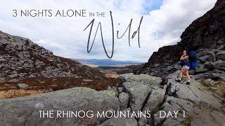 My First Ever Multi-Night Adventure • 3 Nights Alone in the Wild • DAY 1 in the Rhinogs, Eryri