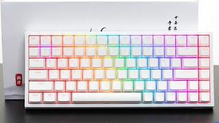 Keycool kc84 RGB 3 modes, Build ngon mạch ngược keycap PBT Double Shot xuyên led