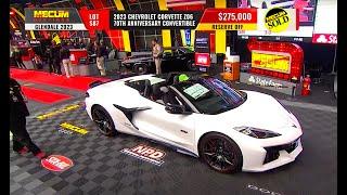 SOLD for $275,000 // 2023 Chevrolet Corvette Z06 70TH Anniversary Convertible // Mecum Glendale 2023