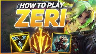 HOW TO PLAY ZERI SEASON 12 | BEST Build & Runes | Season 12 Zeri guide | League of Legends