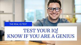 Test Your IQ - How Smart Are You? Real IQ Test (2020)