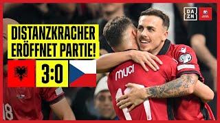 Rot-Schwarz bleibt deutlich Tabellenführer: Albanien - Tschechien | UEFA European Qualifiers | DAZN