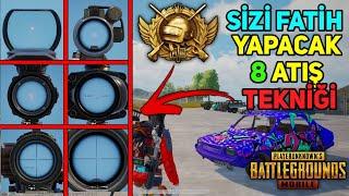 SİZİ FATİH YAPACAK 8 ATIŞ TEKNİĞİ ️ (Günlük Eğitim) - Pubg Mobile