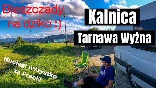 Tarnawa Wyżna, Kalnica. Kamperem na dziko w Bieszczady. Vanlife Polska