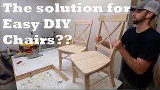 DIY Dining Chairs - International Concept Unfinished Chairs - Unboxing, Assembly, and Overview