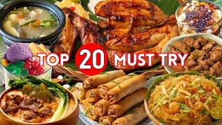 Top 20 Must-Try Filipino Dishes!  | A Food Lover’s Guide to the Philippines #pinoyfood #foodtravel